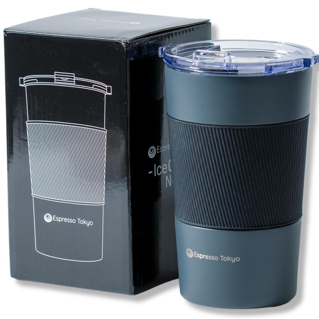 Espresso Tokyo IceQuick Neo Cooling Bottle Keeps drinks even at with special cooling (Gray) - ice-cold -18°C built-in gel.