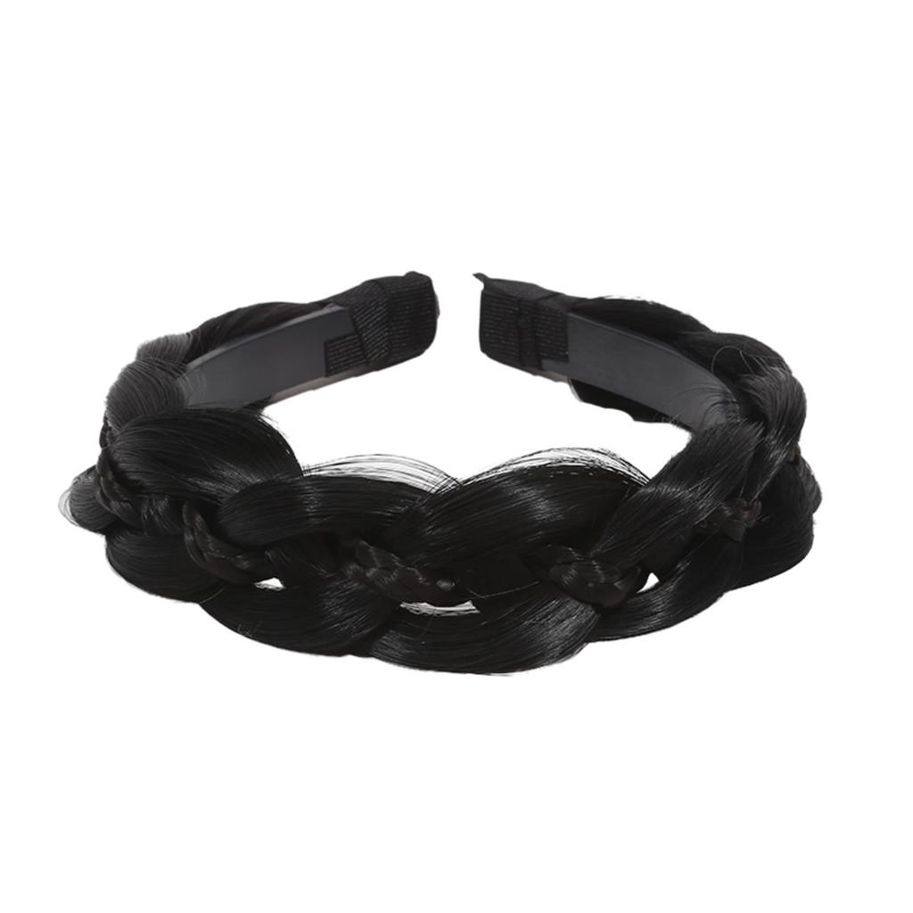 1pc Wig Twist Headbands for Women Wide Fishbone Braids Hairbands Handmade Retro Head Hoop Styling Headwear Accessories