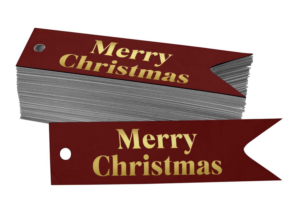 Inkdotpot Frohe Weihnachten Flaschenanhänger Echtgoldfolie Gastgeschenkanhänger Packung von