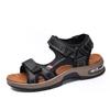 Men's Sandals Outdoor Beach Shoes Velcro Air Cushion Large Size Summer Cowhide Hand Sports and Leisure