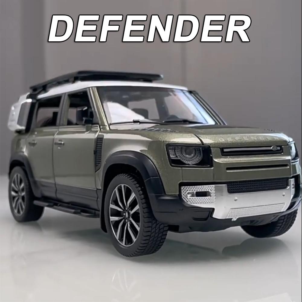 1:24 Land Rover Defender Range Rover Sv Alloy Diecast Model Car Toys 6 Doors Opened Sound Light Pull Back Cars For Boys Gift