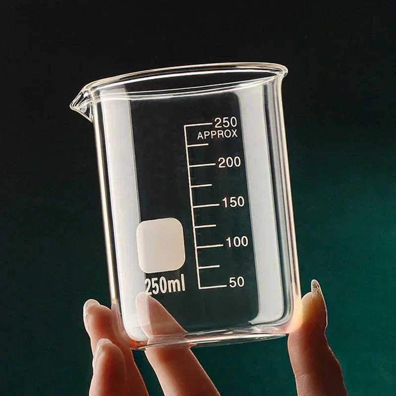 2025 New Transparent 50-1000ml High Borosilicate Glass Measuring Cup Kitchen Tool Baking Measuring Cups Clear Scale Cup Laborato