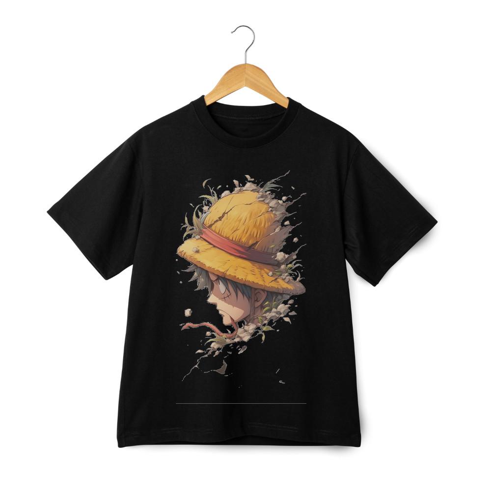 

Monkey D. Luffy Straw Hat Pirate Anime Graphic T-Shirt One Piece Unisex Tee L