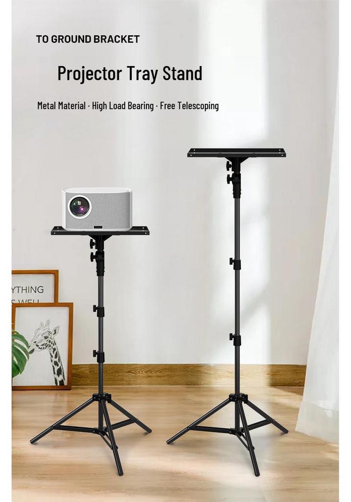 Adjustable 180° Telescopic Floor Tripod for Projector - Ideal for Bedroom & Living Room