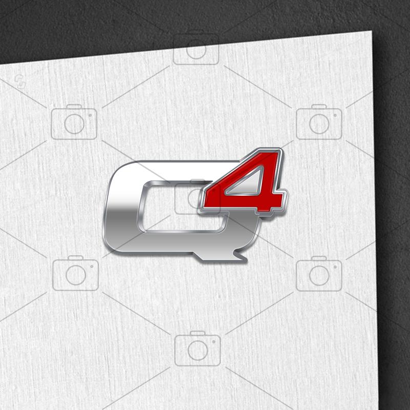 

Car Metal Q4 Logo Badge Steering Wheel Decals Styling For Stelvio Mito Stradale Giulietta Emblems Sticker Accessories