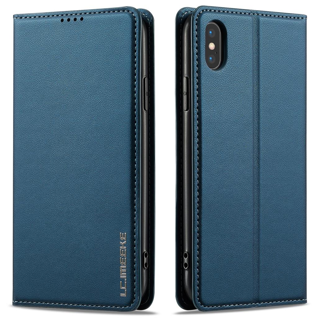 LC.IMEEKE L1 Serie für iPhone XS Max Hülle PU Leder Brieftasche Ständer Schutzhülle