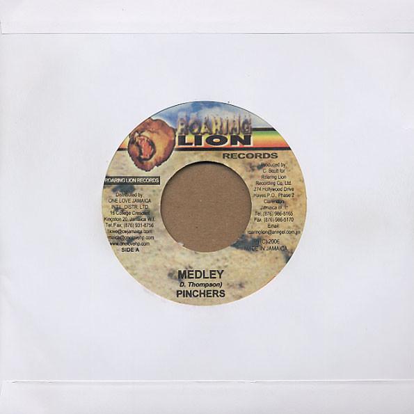 

7-дюймовая пластинка PINCHERS / PAM HALL - Медли / Медли НЕТ Roaring Lion Re 2006 Ямайка Регги, Ска и Даб Б/У