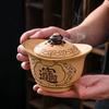 Coarse Ceramic Lotus Shape Incense Burner, Retro Indoor Aroma Rack Chinese Zen Tea, Living Room Decor, Home Fragrance Stove, 1Pc