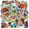 QTL Bug Stickers for Kids Insect Stickers for Water Bottle Bug Party Favors Gifts for Boys Girls Waterproof Vinyl Pack 50Pcs