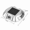 LED Outdoor Lamp Road Lamp Casting Aluminum Solar Power Water Resistant 6 LED Lamp Wireless Outdoor Road Driveway Pathway Light