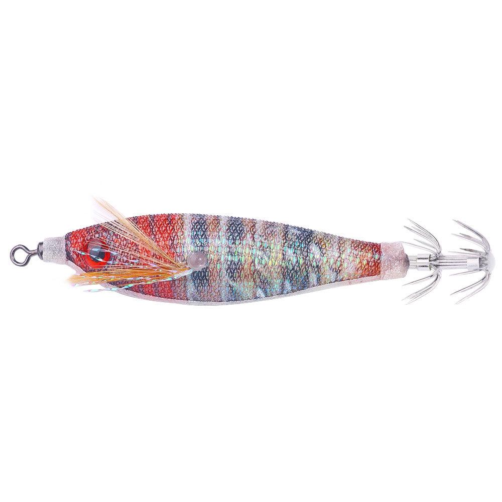 Eight-Band Special Slow-Sinking Luminous Wooden Shrimp Lure8CM 5.8GHard Bait Bionic Fake Bait Cuttlefish Octopus Fake Bait