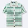 Summer Striped Wool Knit Polo Shirt for Men - SY0208