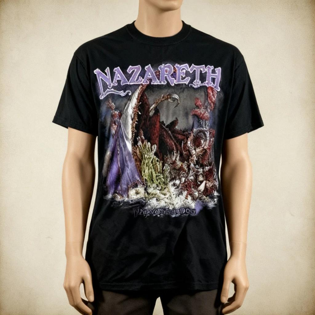 Vtg Nazareth Band Hair Of The Dog Cotton Black Full Size Unisex Shirt NWT S