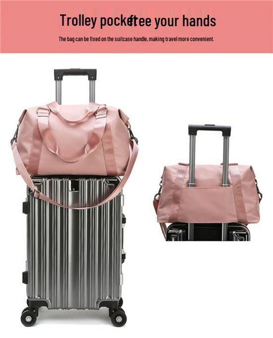 Cross-Border Women's Large Capacity Casual Sports Fitness Bag - Korean Style Shoulder Handbag & Yoga Bag