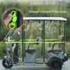 W pełni zadaszony elektryczny trójkołowiec Osłona przeciwsłoneczna do skuterów inwalidzkich