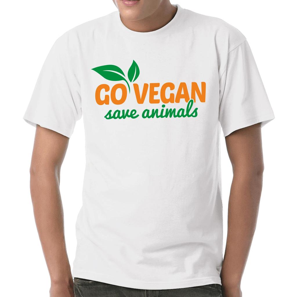 Go Vegan Salvare Animali Vegetariano Vegano Vegetarismus Detto Regalo TShirt