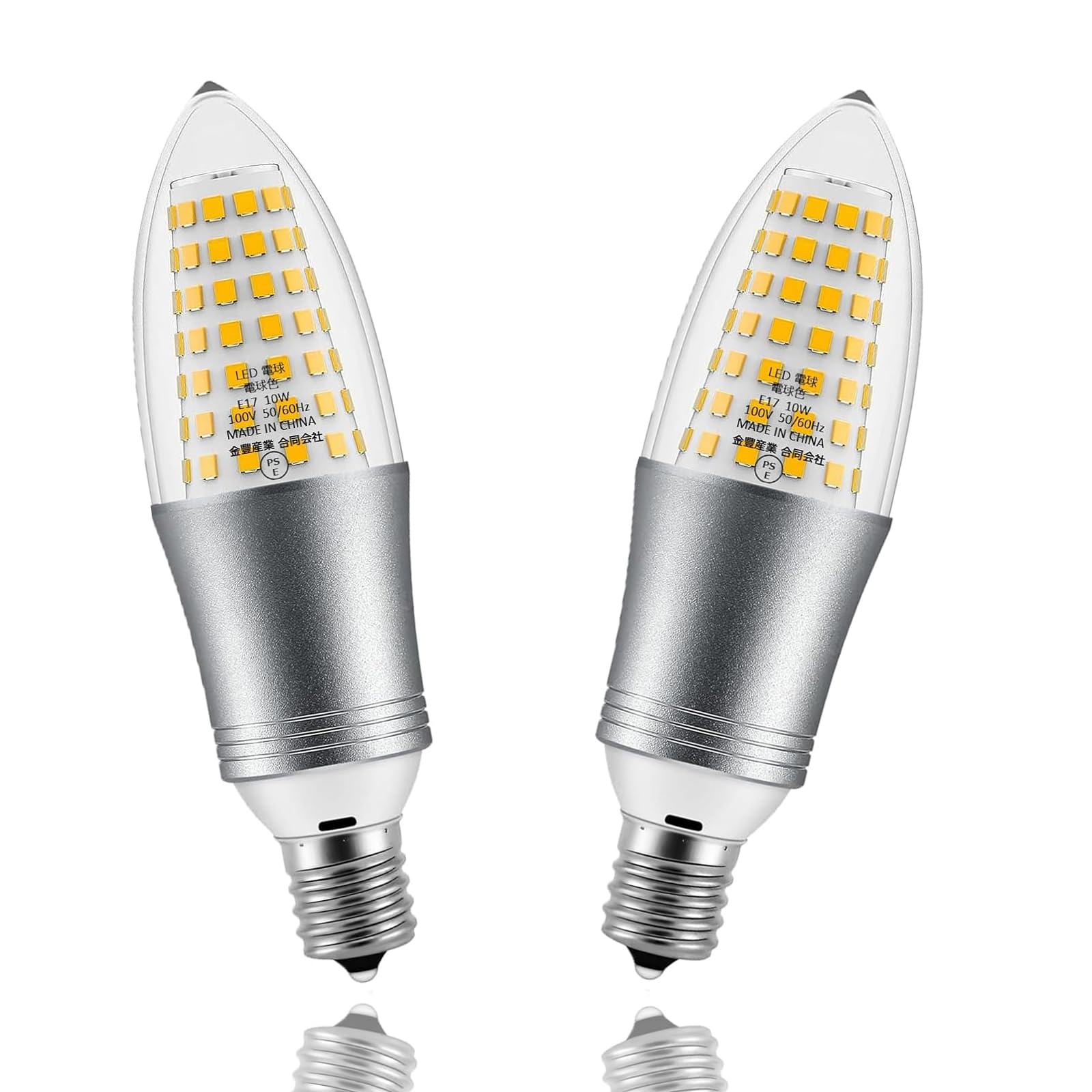 

SZHZS E17 LED bulb 10W 100W type equivalent 1000LM High brightness E17 base 17mm diameter LED bulb AC100V Energy saving High brightness Long life Wide