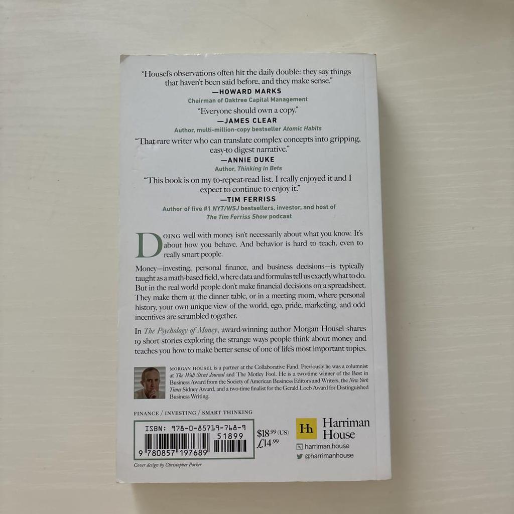 [USED] The Psychology of Money