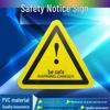 PVC Electrical Hazard Triangle Sign - Caution: Electric Shock Warning for Mechanical Equipment Safety