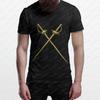Crossed Sword Graphic Printed Fencing Fencer Tshirt Vintage Style Casual Fahsion Loose Unisex Tshirt Cotton Short Sleeve Y2k Tees