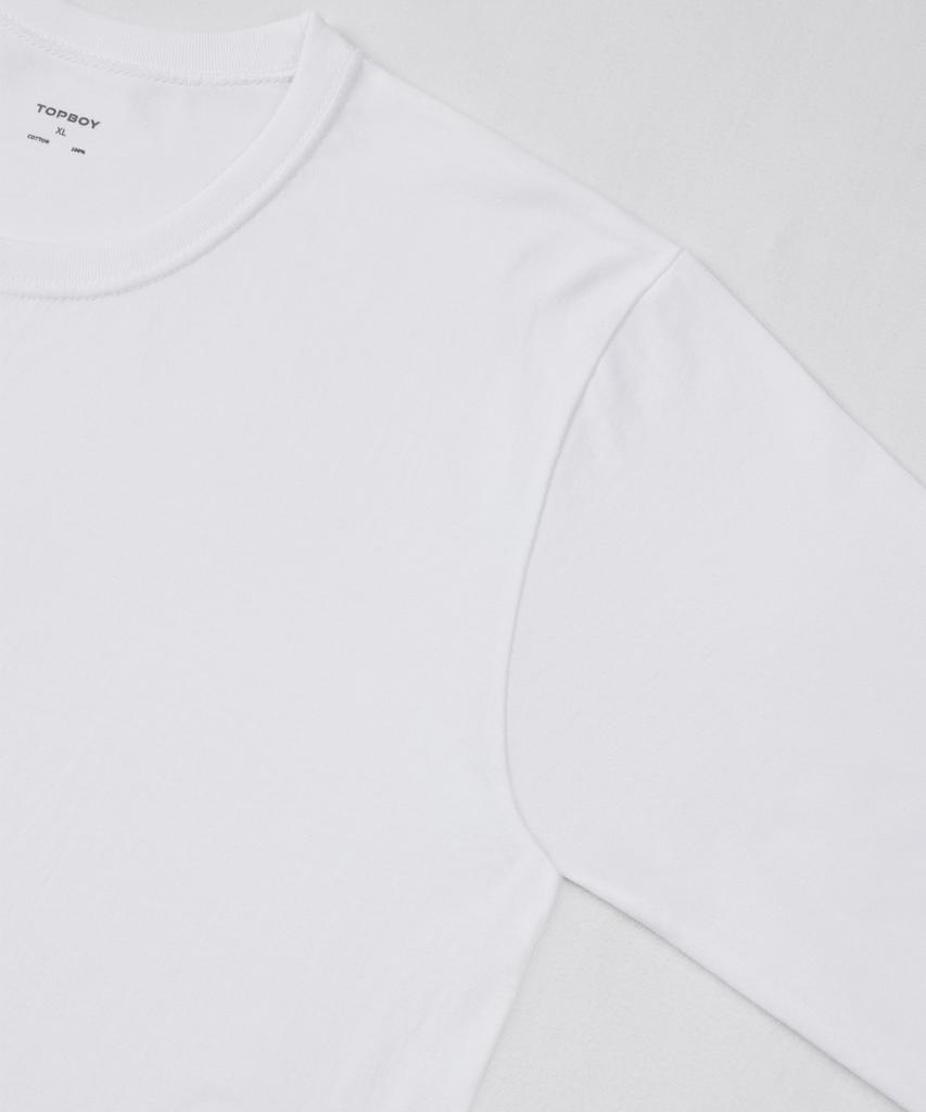 TOPBOY [2Pack] Basic Standard Fit 30-Count Plain Long Sleeve T-Shirt 3 Colors (Type B)