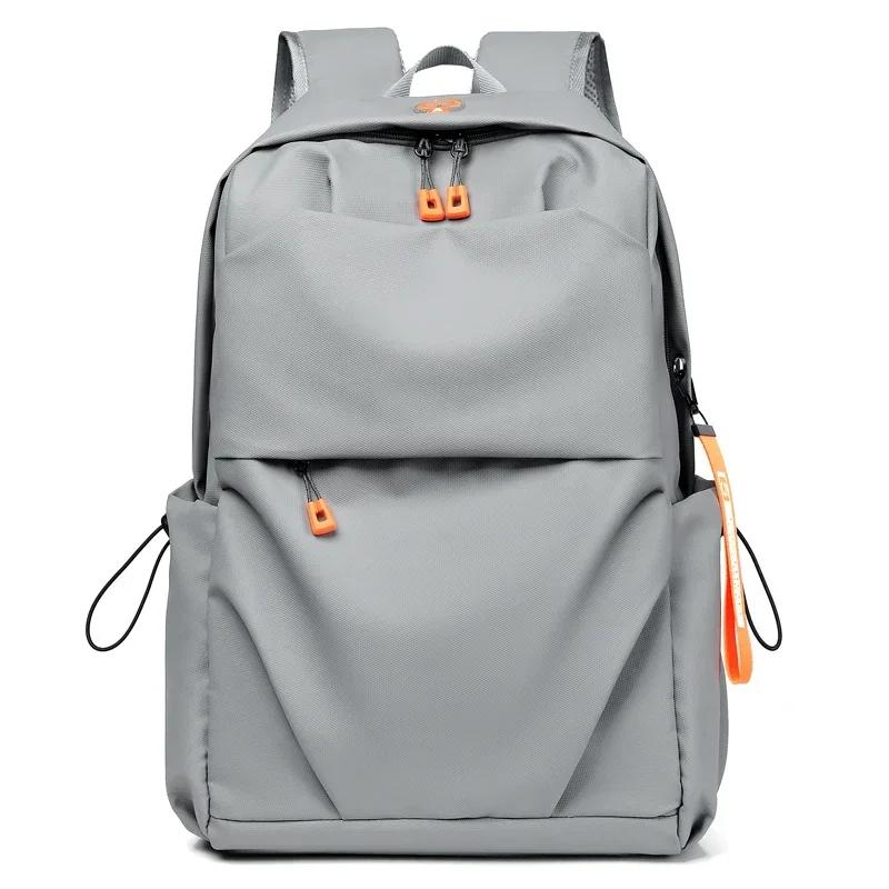 

Men s Backpack Lightweight Laptop Bag Male Casual USB Business Youth Travel Backbag Teenage Outdoor Sport Bag Student Schoolbag 15.6Inch 30x15x45cm серый