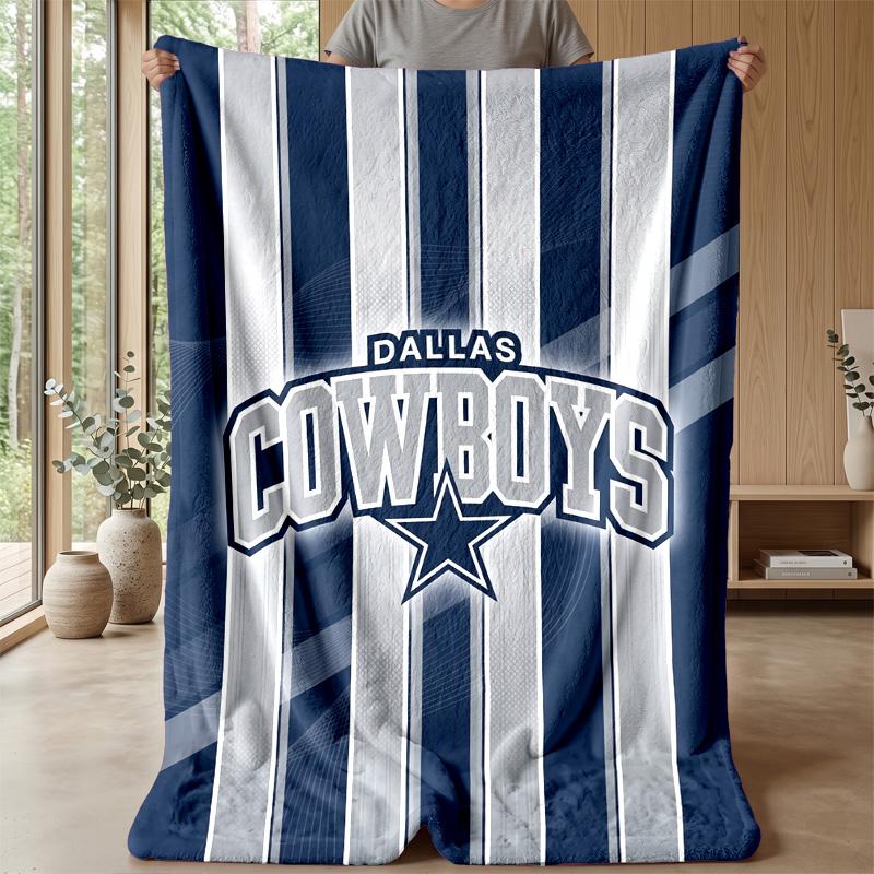 Coperta in Flanella Pile Dallas Cowboys Coperta Calda e Accogliente per Divano Letto Viaggio Uso in Tutte le Stagioni