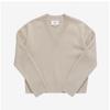 Ami Uks234 Kn0028 721 Ami De Coeur TOne On TOne Heart Logo V Neck Public Knit