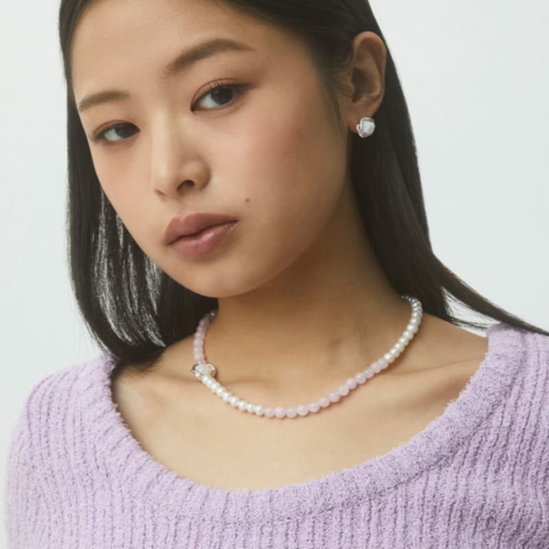 

NEW PIECE GARDEN MOONSTONE NECKLACE 40.5+2cm