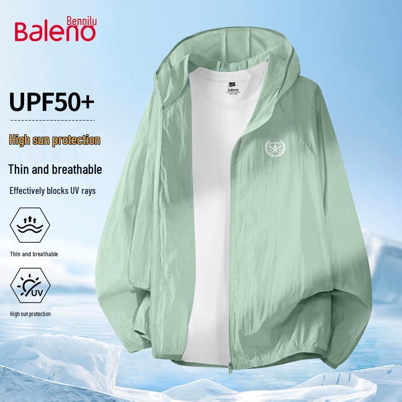 Baleno Men s UPF 50+ Hooded Sun Protection Jacket XL