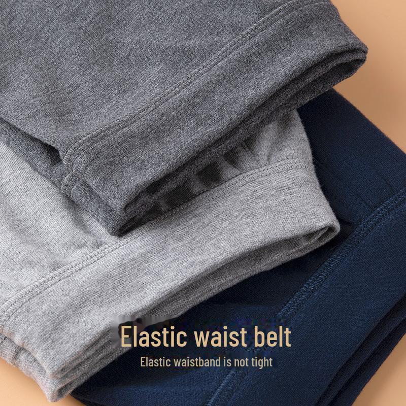 Pánská bavlněná sada spodního prádla Septwolves se středním výstřihem: Podzim/Zima Vrchní a spodní díl.