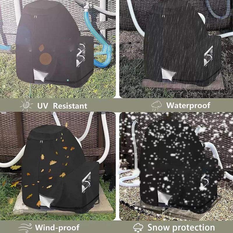 Waterproof and UV Resistant Above Ground Pool Pump Cover OxfordCloth Sand Pool Pump Cover Leakproof Sand Filter Protective Cover