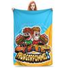 Flannel Throw Blanket LukasBS Burgerpommes Cartoon Warm Plush Blankets Soft Bedspread for Bed Living Room Home Picnic Couch
