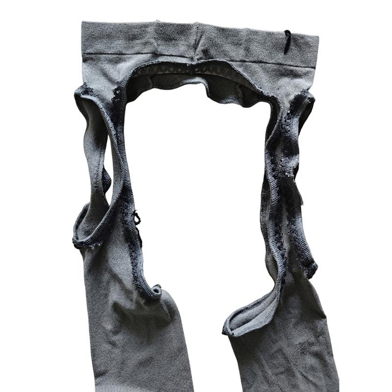 

Женские белые сексуальные чулки с поясом-подвязкой, колготки с широкой резинкой, чулки до бедра в стиле Лолита с подвязками, носки выше колена серый