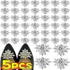5 stk Skinnende Sko Clips Krystal Bryllup Brudepige Sko Dekoration Kvinder Piger Hæle Charms Rhinestones Spænde Sko Tilbehør