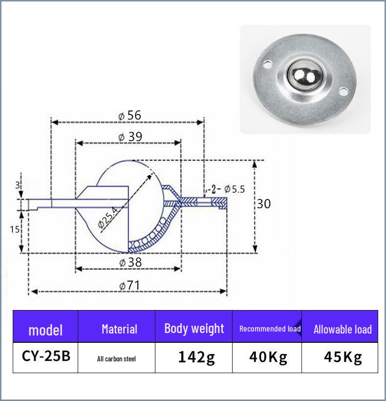 CY-25B Stainless Steel Conveyor Ball Bearing Pulley