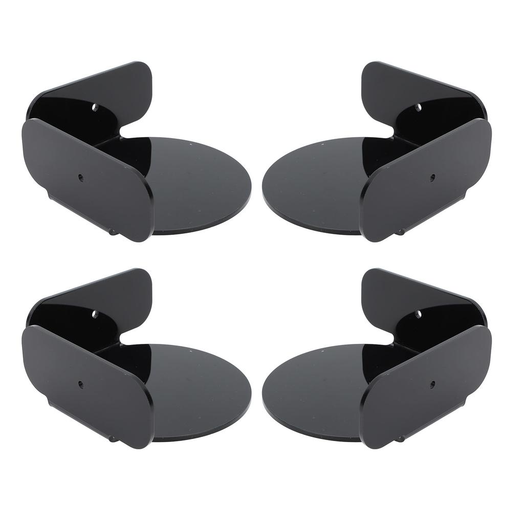 4Pcs Circular Corner Shelf Space Saving Wall Mount Floating Corner Shelf for Security Camera Baby Monitor Speaker
