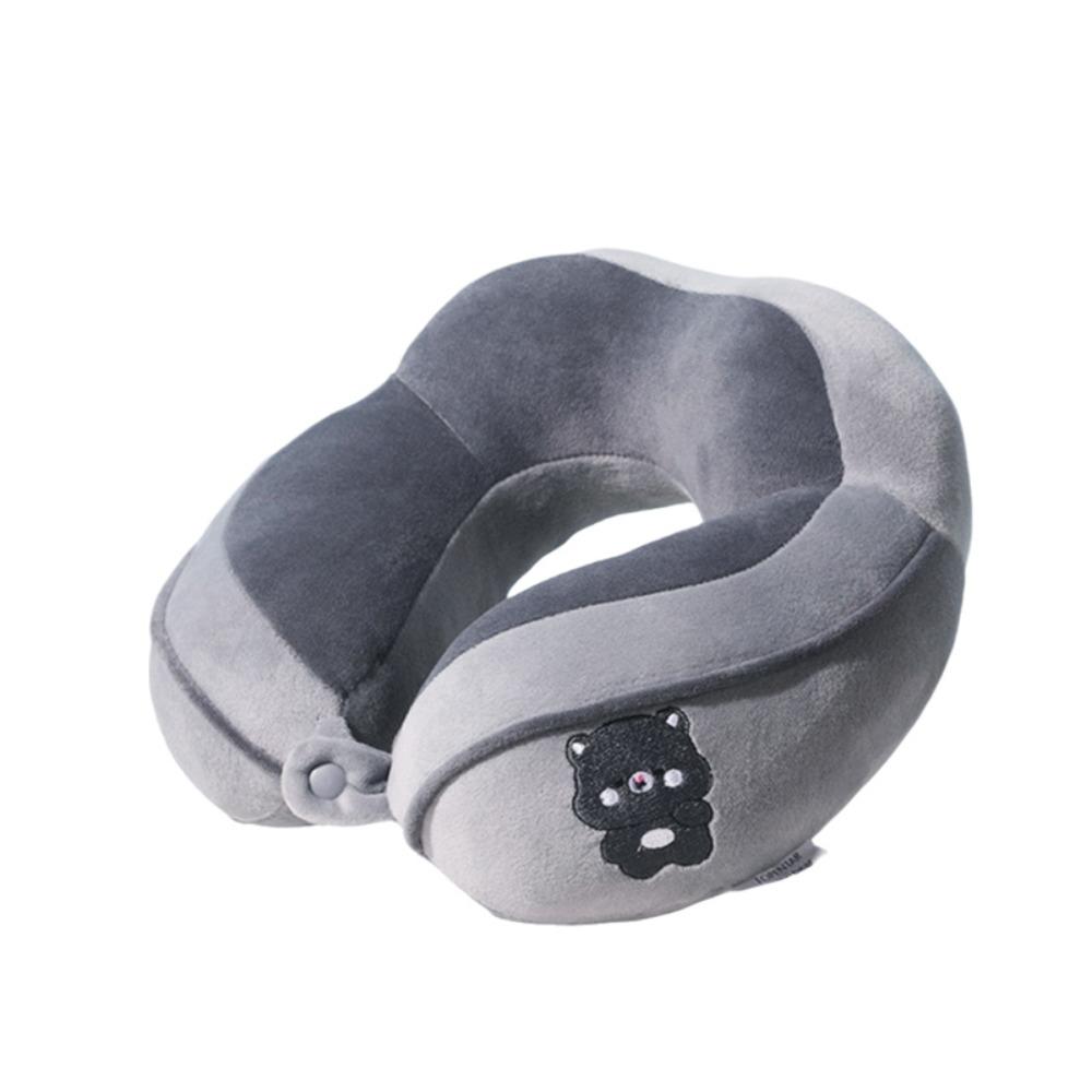 PP Cotton Cartoon Animal Hump Neck Pillow Snap-fastener Office Nap Neck U-shaped Pillow  Business