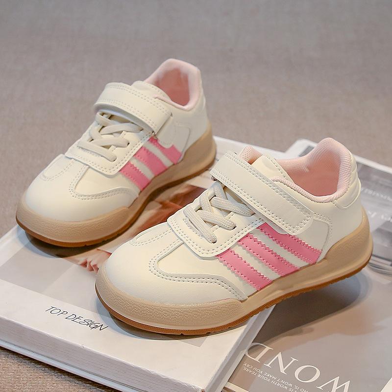 

Girls low-top board shoes spring new casual shoes medium and large children children s casual shoes Velcro non-slip single shoes boys tide 26