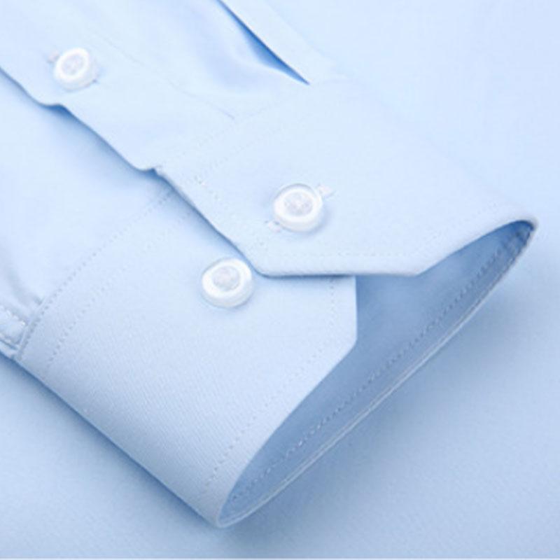 New Men's Short-sleeved Shirt Long Sleeved Spring and Summer Thin High-quality Cotton Casual Wear Fashion Slim