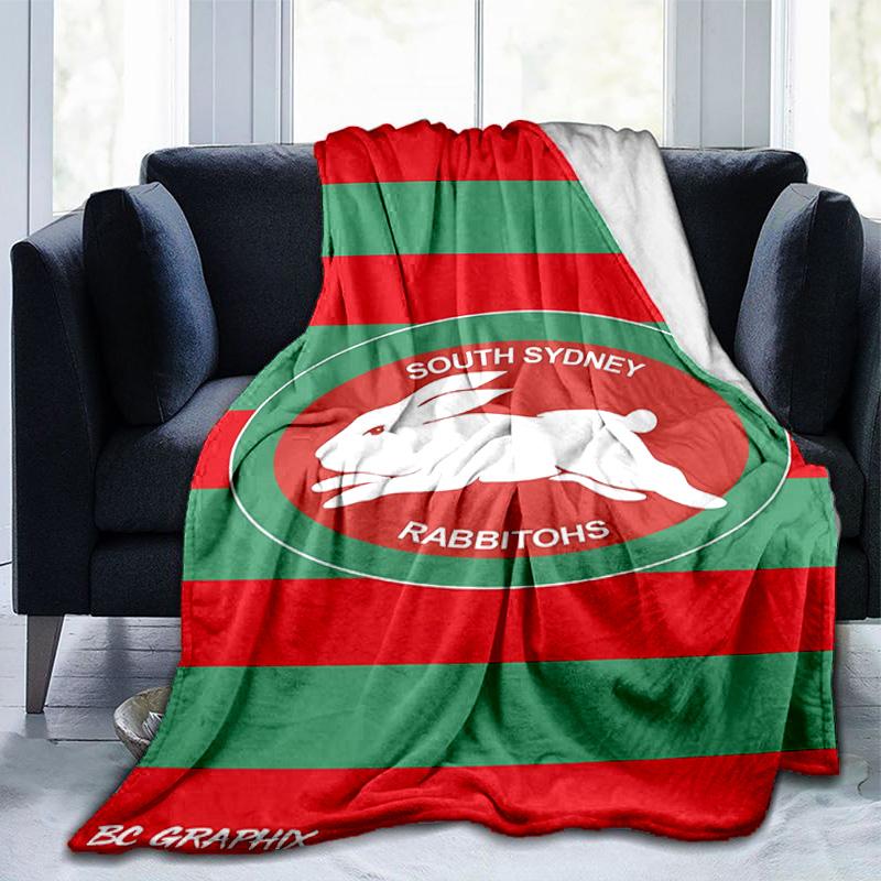 Nrl Rabbit Artwork Design Blanket Suitable for Sofas, Beds, Offices, And Camping - Perfect Gift for Halloween Christmas