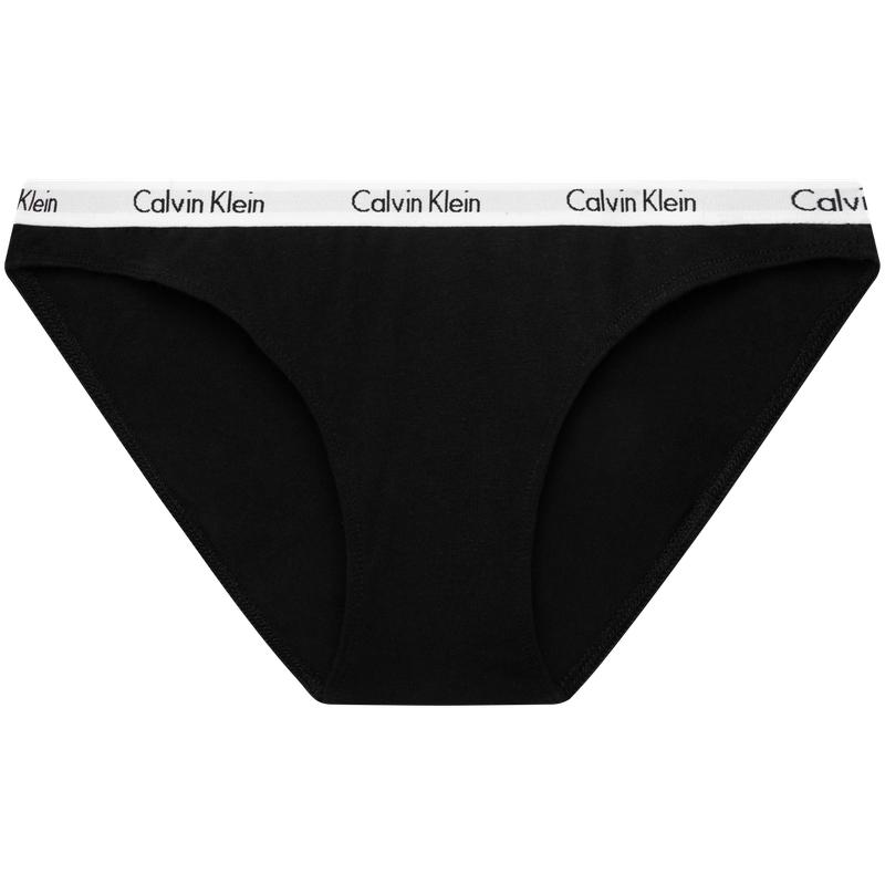 Calvin Klein Jacquard Narrow Waist Cotton Sexy Bikini Triangle Underwear Women underwear Black D1618O-001