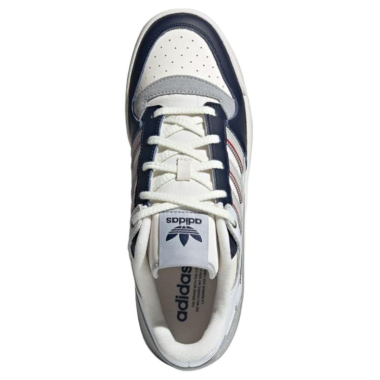 Adidas Originals Forum Cl Comfortable Casual Low-Top Skate Shoes Men Sneakers White Gray Blue JP9967