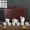 Chaxun Lotus Rhyme Mutton-Fat Jade Porcelain Tea Set