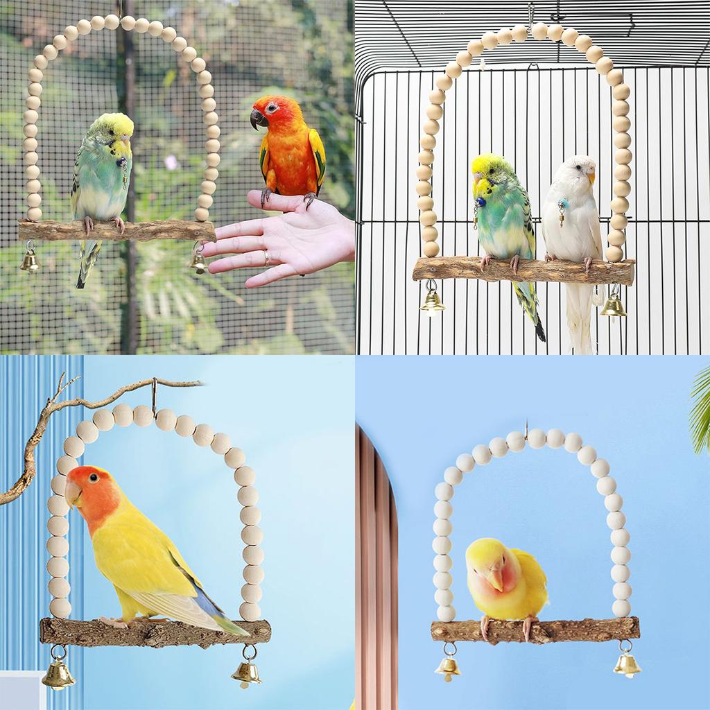 New Bird Toy Swinging Parrot Toy Parrot Hammock Pet Toy Pet Supplies Bird Accessories Toy
