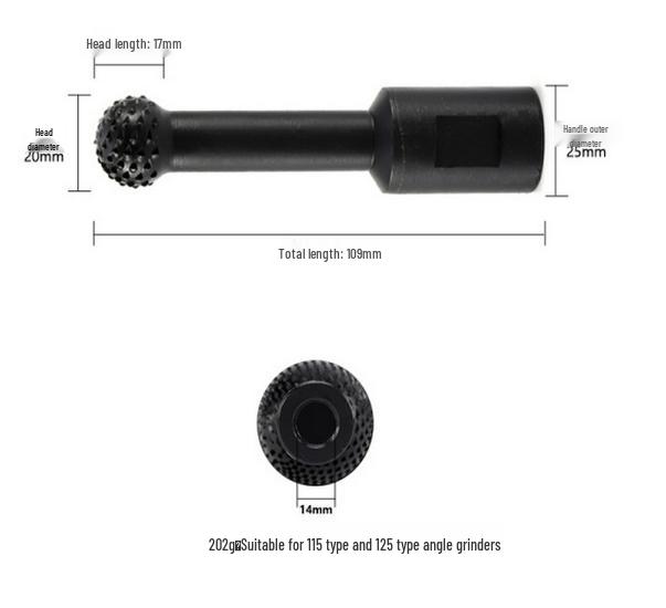 

Angle Grinder Spherical Gouge: Woodworking Ball Knife for Spoon Hollowing