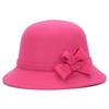 Hat,Cap Solid Color Comfortable Faux Wool Wide Brim Hat for Tea Party