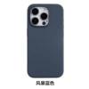 Suitable for iPhone15Promax Liquid Silicone Magnetic Animation Mobile Phone Case Solid Color Protective Case 15Pro