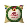 Christmas Theme Santa Claus Printed Pattern Cushion Cover Home Living Room Sofa Decoration Pillow 45x45cm