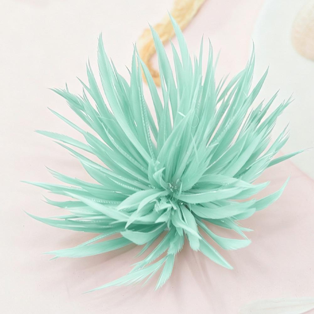 Feather Tear-Off Flower DIY Handmade Jewelry Craft Hair Brooch